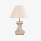 Rib Grey Table Lamp